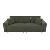 82.7'' Plush Corduroy L-Shaped Sectional Sofas with 1 Movable Ottoman, Deep Seat and Convertible Lounge Chair - 4 of 4