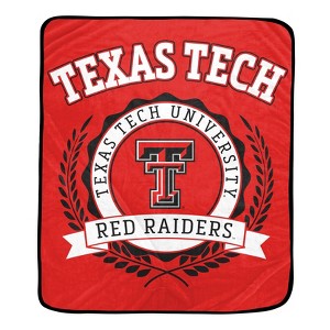NCAA Texas Tech Red Raiders Crest Ultra Soft Blanket - 1 of 2