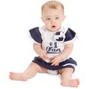 Pavilion Gift Company - Navy & White - #1 Fan Onesie Dress 0-6 Months  - Leotards and Bodysuits - 2 of 4