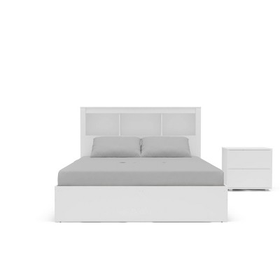 Polifurniture 3pc Madison Bedroom Set with Single Nightstand