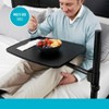 Able Life Universal Overbed Table, Adjustable Bedside Swivel Tray & Laptop Desk, Black - 2 of 4