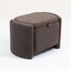 NicBex Modern Storage Ottoman with Solid Wood Frame, Mid Century Reading Armchair for Living Room, Bedroom - 2 of 4