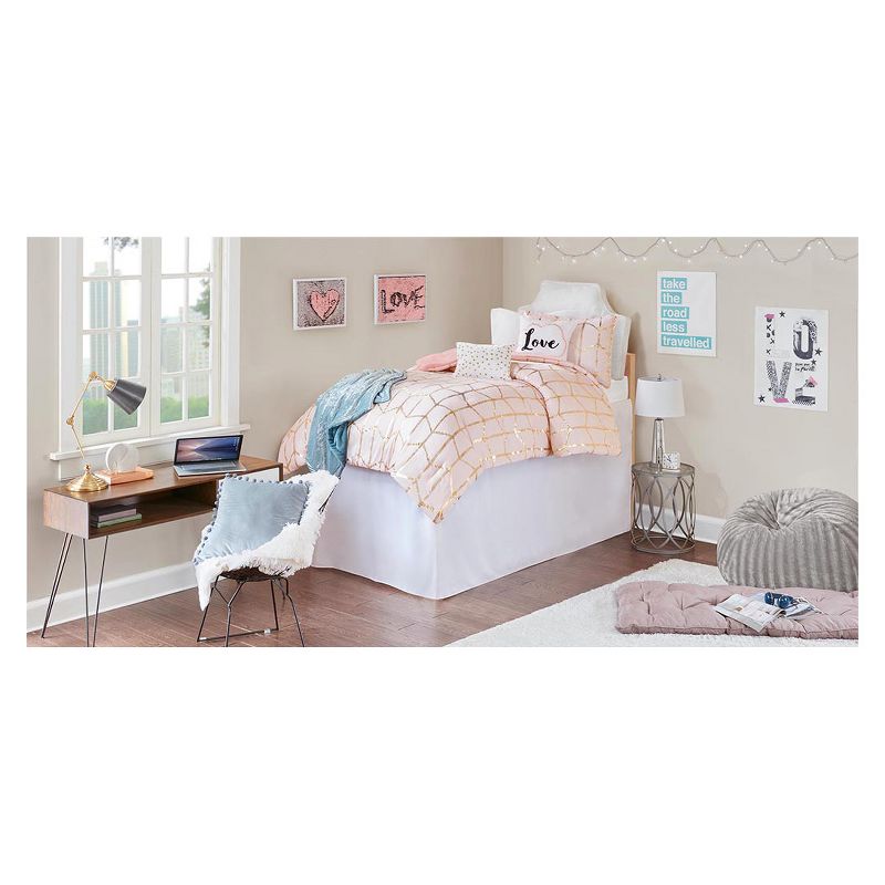 Twin XL Extended Drop 36" Dorm Bed skirt White, 6 of 8