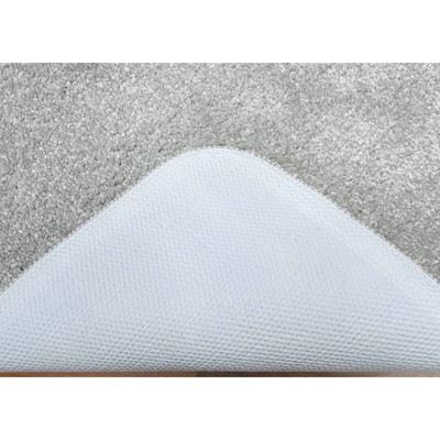 Gramercy Silver 3-Piece Washable Polypropylene Bathroom Rug Set