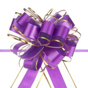 Unique Bargains Gift Wrapping Christmas Wedding Car Large Pull Bow 10 Pcs - 1 of 4
