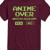 Men's - Instant Message - Anime Over Yes No Short Sleeve Graphic T-Shirt - 2 of 4