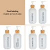 Evideco French Home Goods Set of 3 Refillable Shower Dispensers 17 fl oz (500ml) - 2 of 4