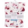 Hudson Baby Infant Girl Plush Sleeping Bag, Sack, Blanket, Floral - image 2 of 2