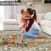 TackView Machine Washable Area Rug, Non Slip Backing Rugs Boho Vintage Foldable Stain Resistant Indoor Carpet for Bedroom Living Room - 4 of 4