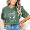 Simply Sage Market Women's Bunny Face Floral Short Sleeve Garment Dyed Tee - 2 of 2