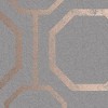Sashiko Rose Gold and Grey Geometric Paste the Wall Wallpaper - 4 of 4