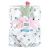 Hudson Baby Infant Girl Plush Blanket with Security Blanket, Cactus, One Size - 2 of 4