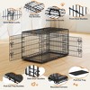Yaheetech Metal Dog Crate for Small to Medium-Sized Dogs, Black - 4 of 4