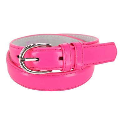 CTM Kid's Leather 1 inch Basic Dress Belt