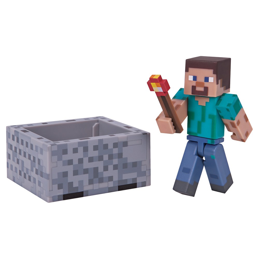 Upc 681326164807 Minecraft Series 3 Wave 1 Steve With Minecraft Pack Upcitemdb Com - roblox how to get steel mix in booga booga