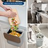 Hanging Small Trash Can with Stainless Steel Lid Space-Saving Garbage Can for Cabinet, Under Sink, RV, Bathroom Kitchen - 4 of 4