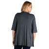 24seven Comfort Apparel Women's Plus Open Front Cardigan - 2 of 3