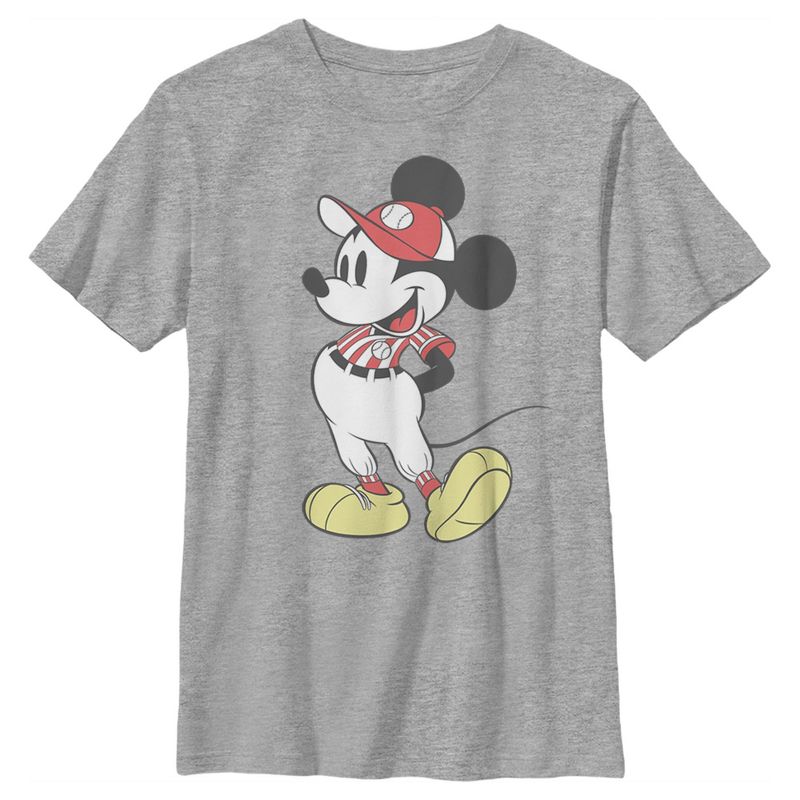Boy's Disney Mickey Mouse Baseball Player T-Shirt, 1 of 6
