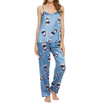 Cyber&Monday Deals Dyegold Women's Capri Pajama Set Short Sleeve Shirt And  Capri Pants Sleepwear Pjs Sets Soft Lounging Outfits With Pockets 
