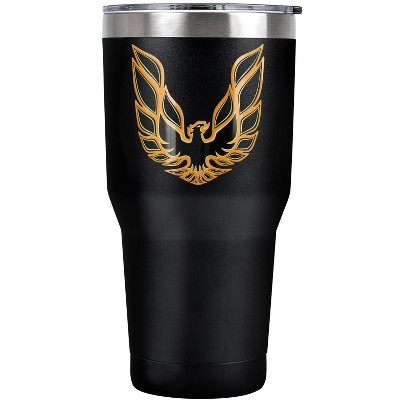 Pontiac Firebird Logo Steel Tumbler 30oz Coffee Travel Mug