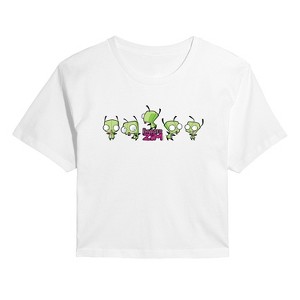 Women's - Invader Zim - Dancing Gir Cropped Graphic T-Shirt - 1 of 4