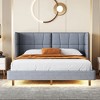 CAVINAS Full Bed Frame with Rabbit-Shaped Headboard, Drawers and Bed-End Storage Pocket,Twin Bed Frames For Kids，Easy Assembly - 2 of 4
