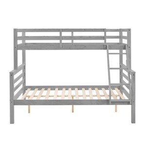 AZL1 Life Concept Beds Twin Sturdy Wood Frame Easy Assembly Reliable and Safe Sleep Multi-Purpose for Kids Room, Gray, 79.53"*58.66"*61.81" - 1 of 4