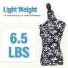 FDW Female Mannequin 53-67 Inch Adjustable Mannequin Torso Dress Form with Realistic Female Body Shape & Stand Wood Base - 4 of 4