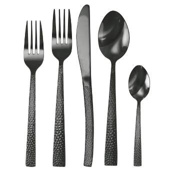 Matte Black Silverware Set for 6 Thickened Food-grade 30-Piece