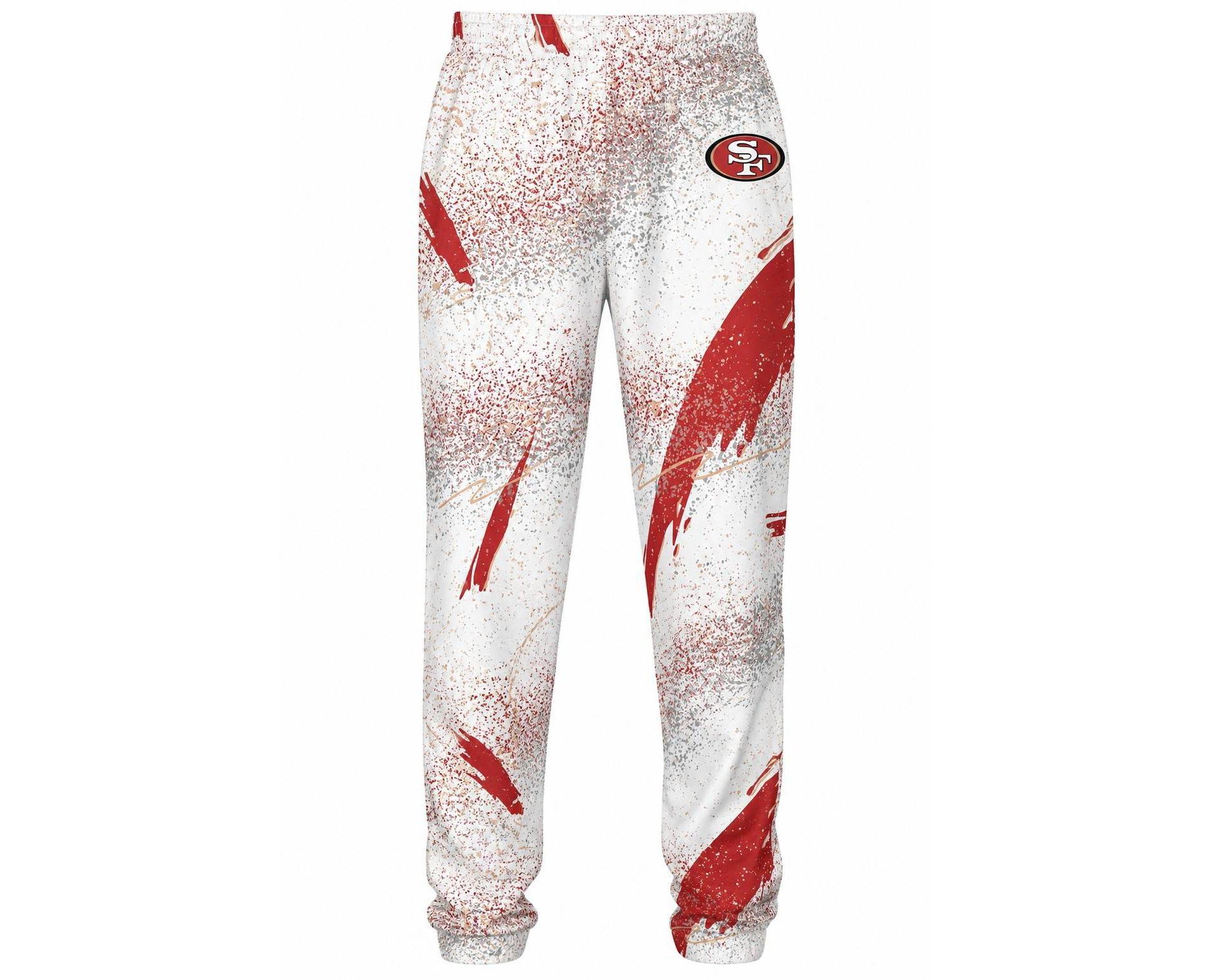 NFL San Francisco 49ers Zubaz Men's Confetti Screen Print Pants