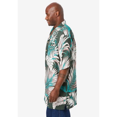 KingSize KS Island Printed Rayon Short-Sleeve Shirt