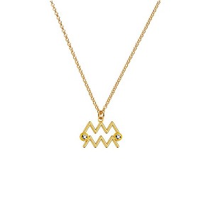 Give Me a Sign Zodiac Name Necklace - Gold Vermeil - 1 of 4