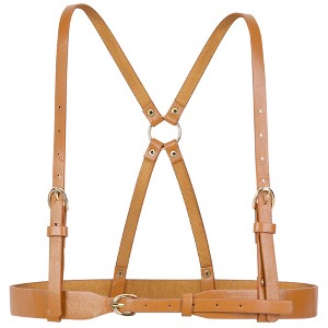 INSPIRE CHIC Women's Punk Waist Leather Strap Body Harness Gothic Wide Belts 1Pc - 1 of 4