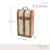 Twine Paulownia Bottle Wood Decorative Wine Box - 3 of 4