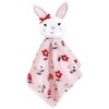 Hudson Baby Infant Girl Animal Face Security Blanket, Bunny Fox, One Size - 3 of 4