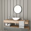 Merrick Lane Accent Wall Mirror with Metal Frame for Bathroom, Vanity, Entryway, Dining Room, & Living Room - image 4 of 4