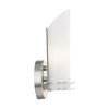 Livex Lighting Pelham 1 - Light Vanity in  Brushed Nickel - 3 of 4