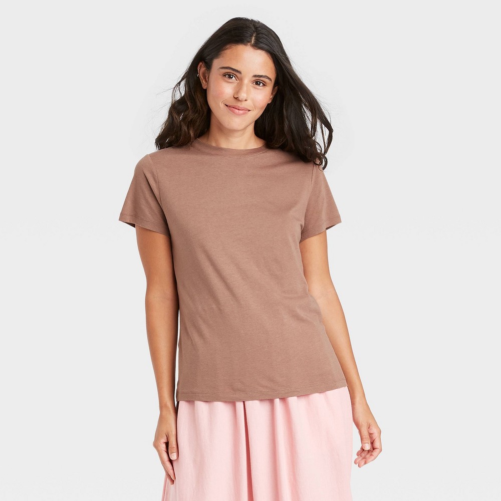 Sparkler Crew T-Shirt Youth Light Brown Medium