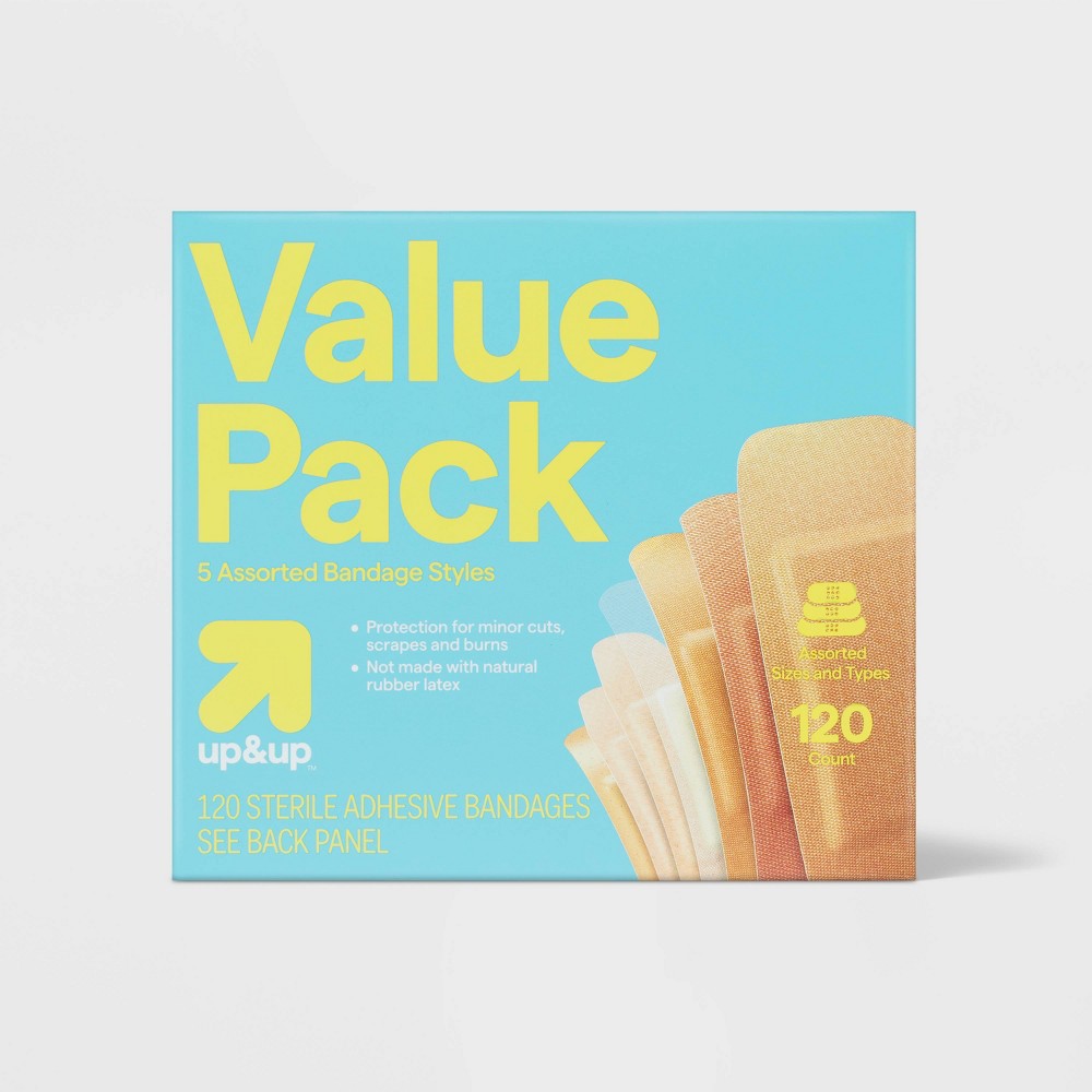 (Case of 3)Value Variety Pack Bandages - 120ct - up & up™