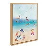 Kate and Laurel Sylvie Beach II Framed Canvas by Nikki Chu, 18x24, Natural - 2 of 4