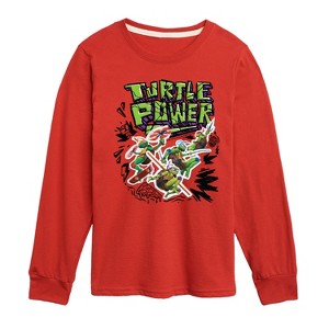 Boys' - Teenage Mutant Ninja Turtles Mutant Mayhem - Turtle Power Long Sleeve Graphic T-Shirt - 1 of 3