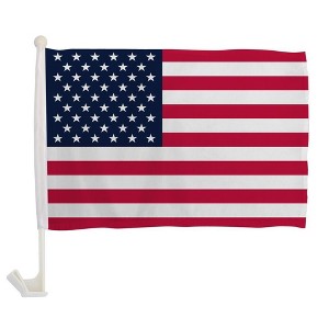 Maison USA 12''x16'' Inches Single Sided Car Flag Perfect 4th Of July Independence Day Flag Great For Indoors & Outdoors - 1 of 2