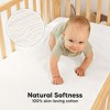 KeaBabies Lyra Muslin Crib Sheets for Boys, Girls, 2pk 52x28 Cotton Baby Crib Mattress Sheets Fitted, Soft, Breathable - 2 of 4