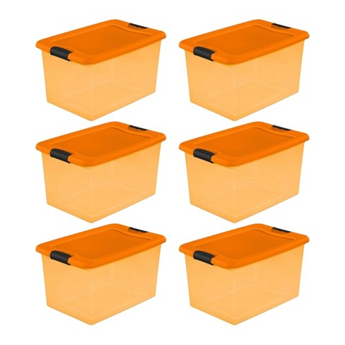 Sweetude 8 Pcs Halloween Plastic Storage Bin with Lids Purple Orange Clear  Plastic Storage Totes Container 53 Qt Stackable Nestable Holiday Storage  Box with Wheels and Latching Handles - Yahoo Shopping