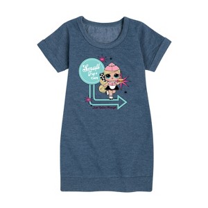 Girls' - LOL Surprise! - Small Fry Café Graphic Short Sleeve Fleece Dress - 1 of 4