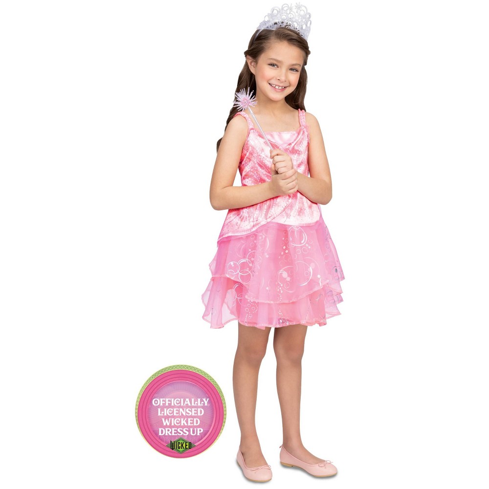 Wicked Deluxe Glinda Pink Bubble Dress Up Set