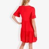 Anna-Kaci Women's Ruffle Sleeve Tiered Dress With Button And Tassel Detail for Casual Looks - 4 of 4