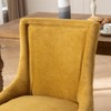 FURNIinspire Dining Chairs Dining Room Chair Set Of 2, Kitchen Chairs, Thickened Fabric Chairs With Solid Wood Legs, Yellow, 20.8"*21.6"*36.4" - 4 of 4