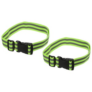 Unique Bargains Reflective Belt Bands Strip High Visibility Reflective Gear Blue 2 Pack - 1 of 4