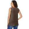 Woman Within Plus Size Perfect Sleeveless Shirred V-Neck Tunic - 3 of 4